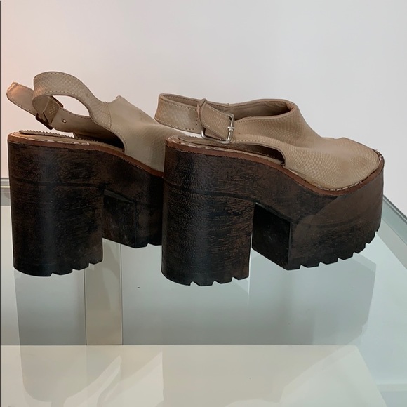 Platform Sandals Snake Print - Picture 3 of 3